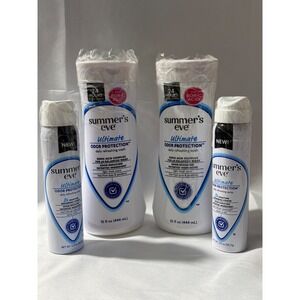 4 Pc Summers Eve Ultimate Wash 15oz & Spray 2oz Feminine Care New